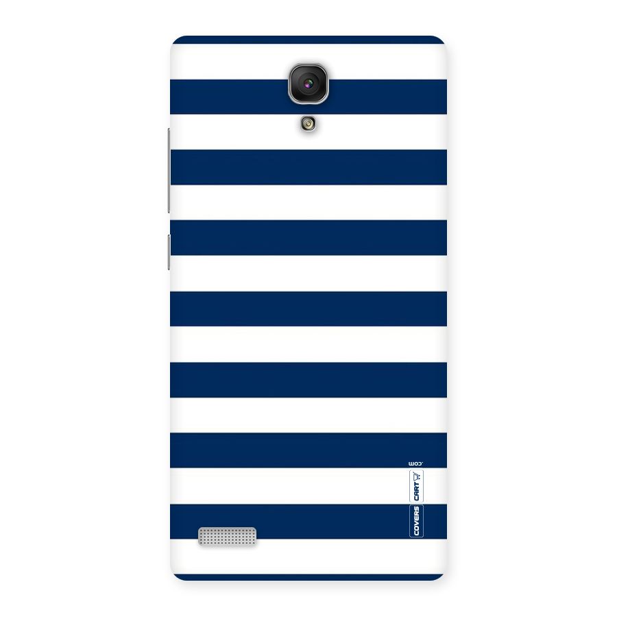 Classic Blue White Stripes Back Case for Redmi Note