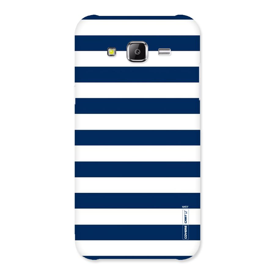 Classic Blue White Stripes Back Case for Samsung Galaxy J2 Prime