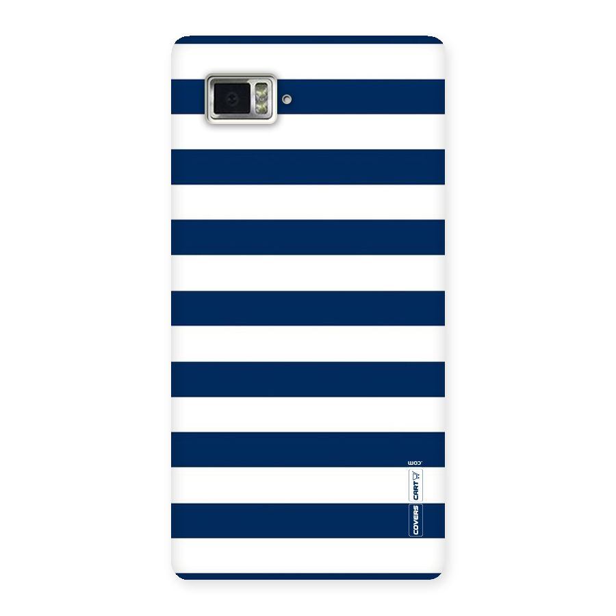 Classic Blue White Stripes Back Case for Vibe Z2 Pro K920