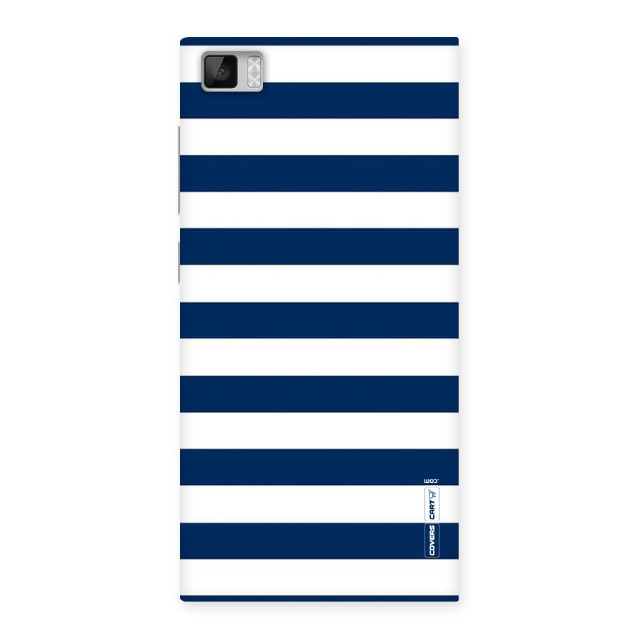 Classic Blue White Stripes Back Case for Xiaomi Mi3
