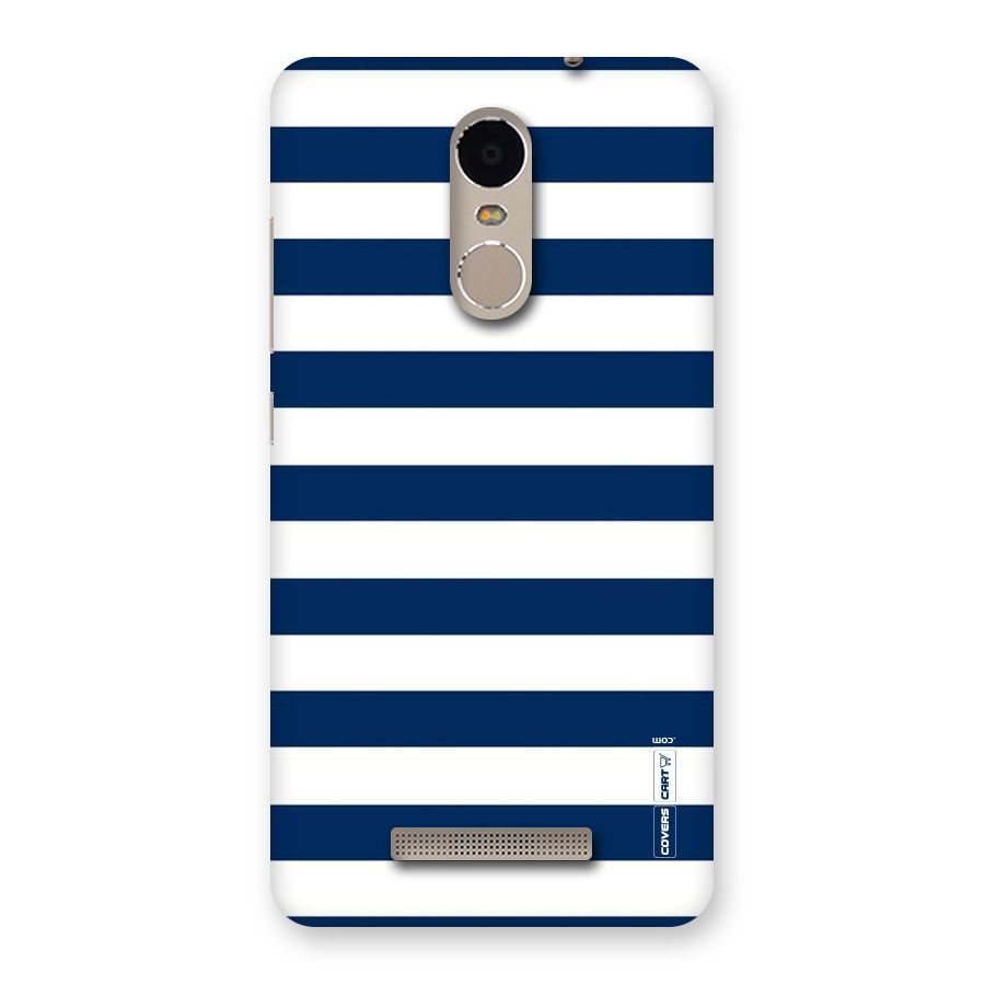 Classic Blue White Stripes Back Case for Xiaomi Redmi Note 3