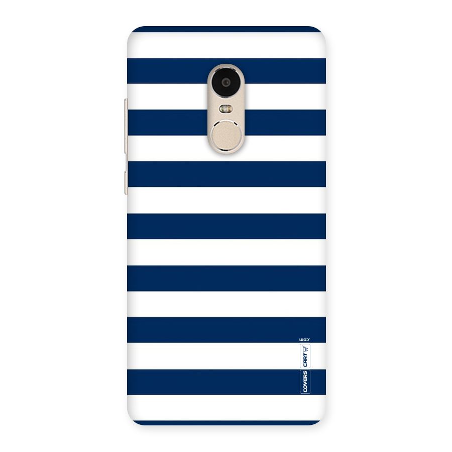 Classic Blue White Stripes Back Case for Xiaomi Redmi Note 4