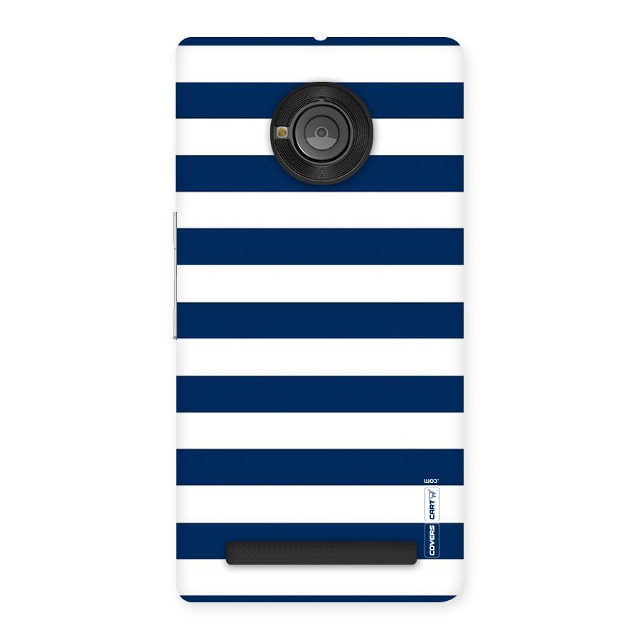 Classic Blue White Stripes Back Case for Yu Yuphoria