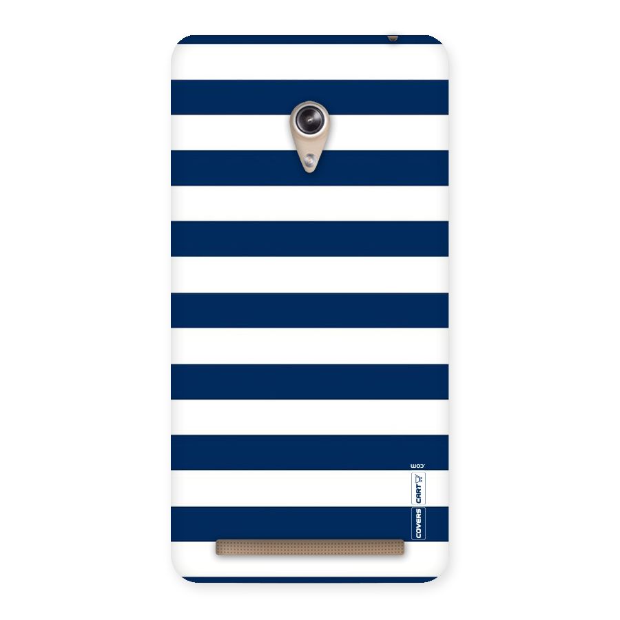 Classic Blue White Stripes Back Case for Zenfone 6