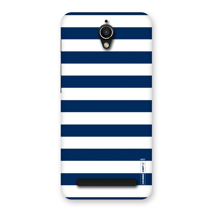 Classic Blue White Stripes Back Case for Zenfone Go