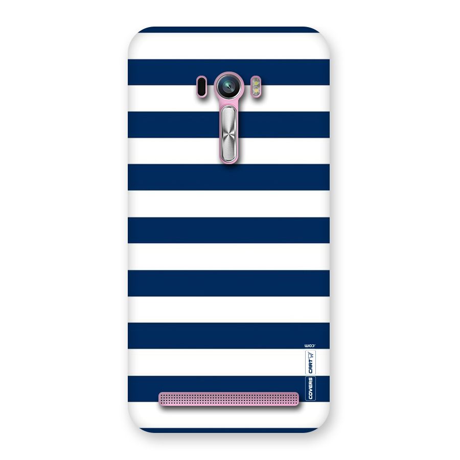 Classic Blue White Stripes Back Case for Zenfone Selfie