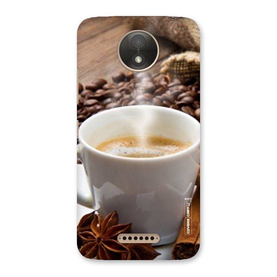 Classic Coffee Beans Back Case for Moto C Plus