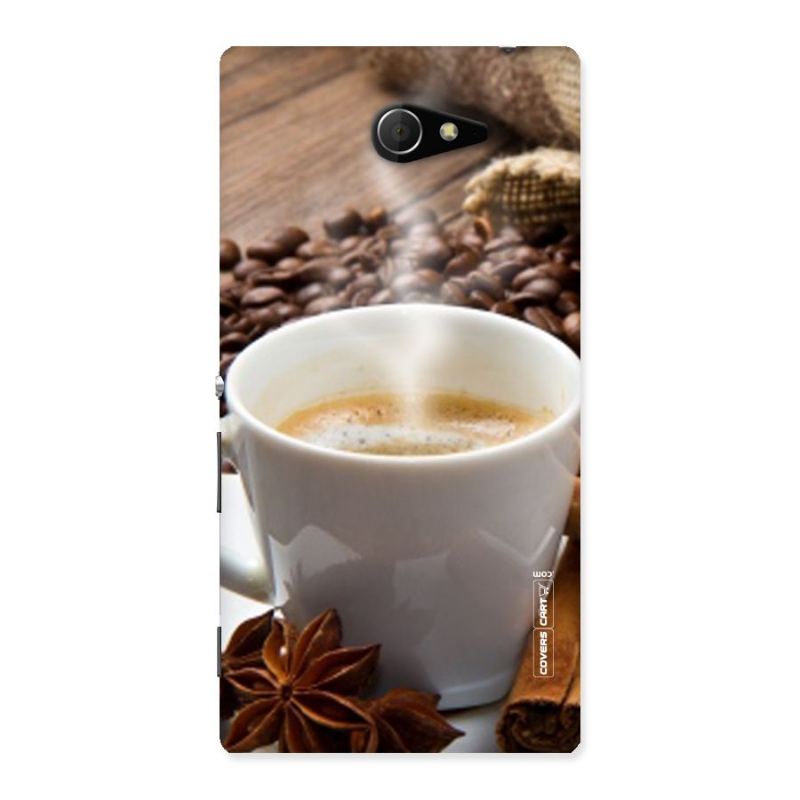 Classic Coffee Beans Back Case for Sony Xperia M2