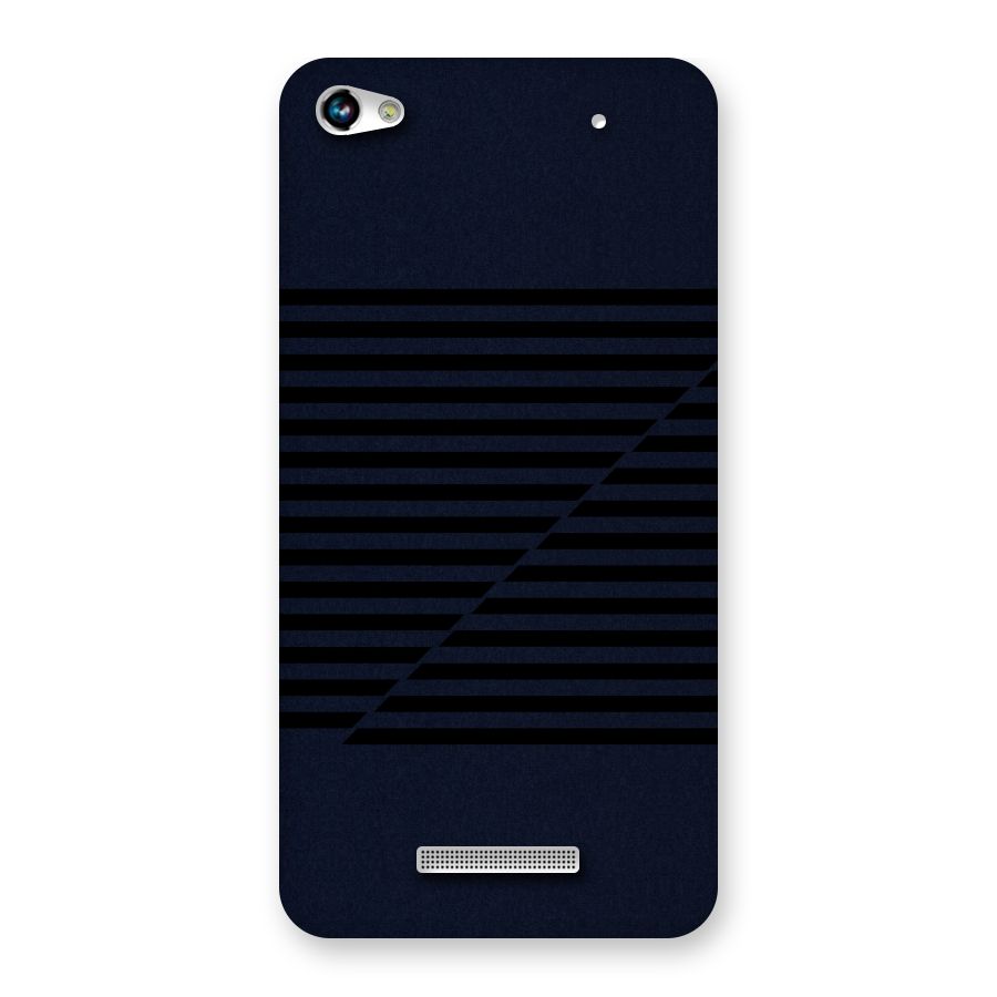 Classic Stripes Cut Back Case for Micromax Hue 2