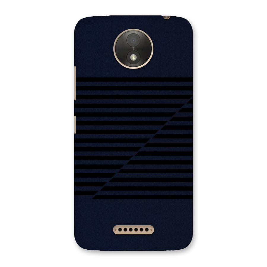 Classic Stripes Cut Back Case for Moto C Plus