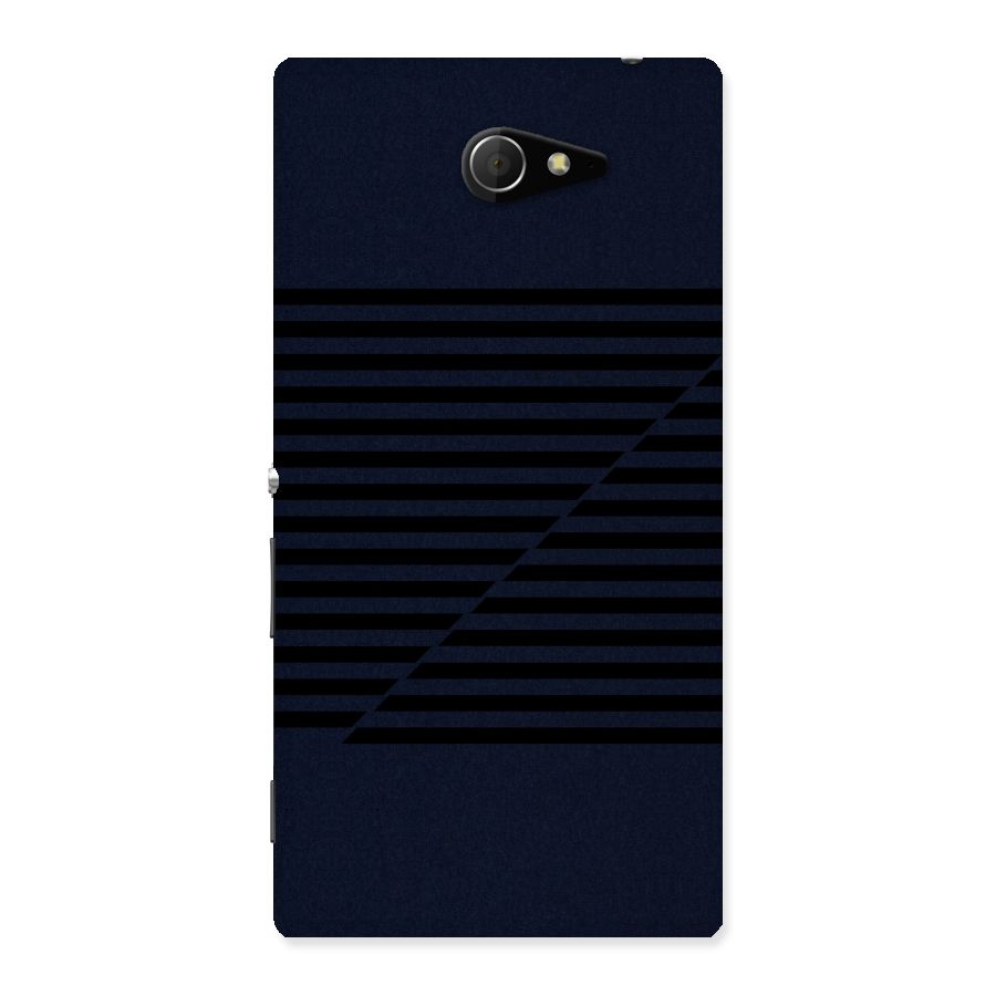 Classic Stripes Cut Back Case for Sony Xperia M2