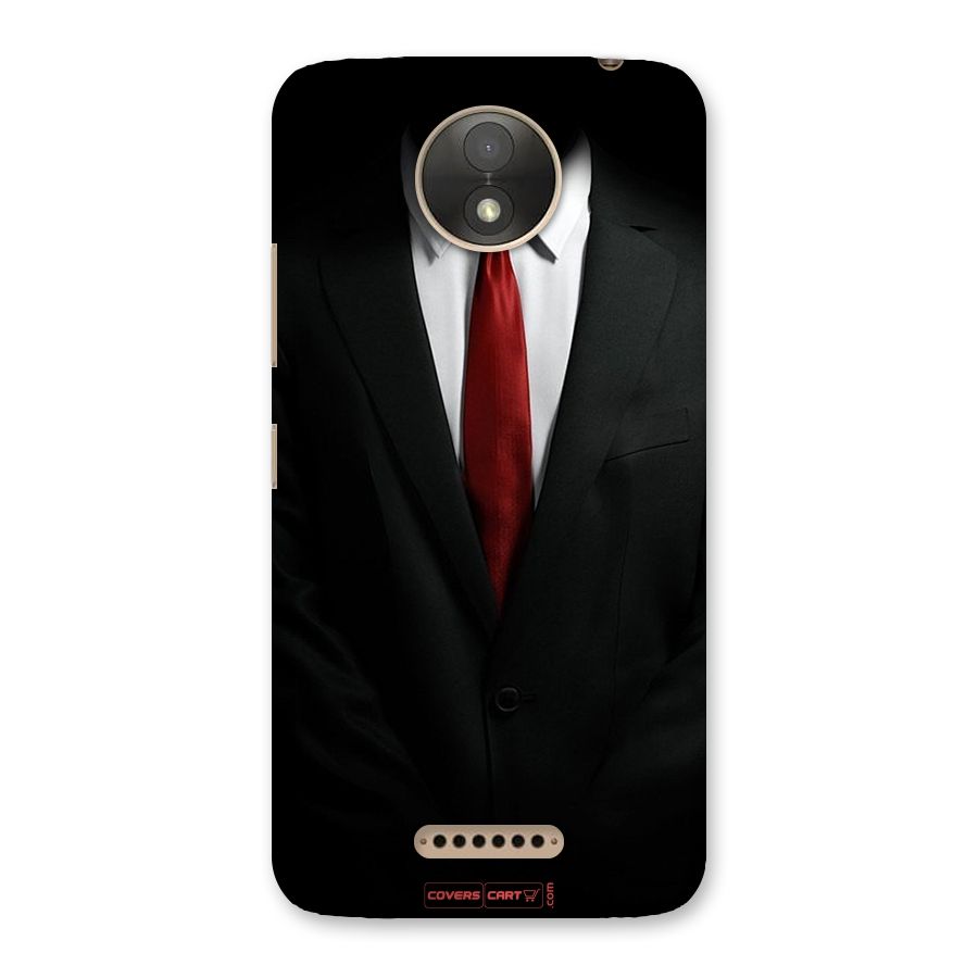 Classic Suit Back Case for Moto C Plus