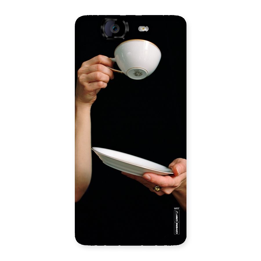 Classic Tea Cup Back Case for Canvas Knight A350