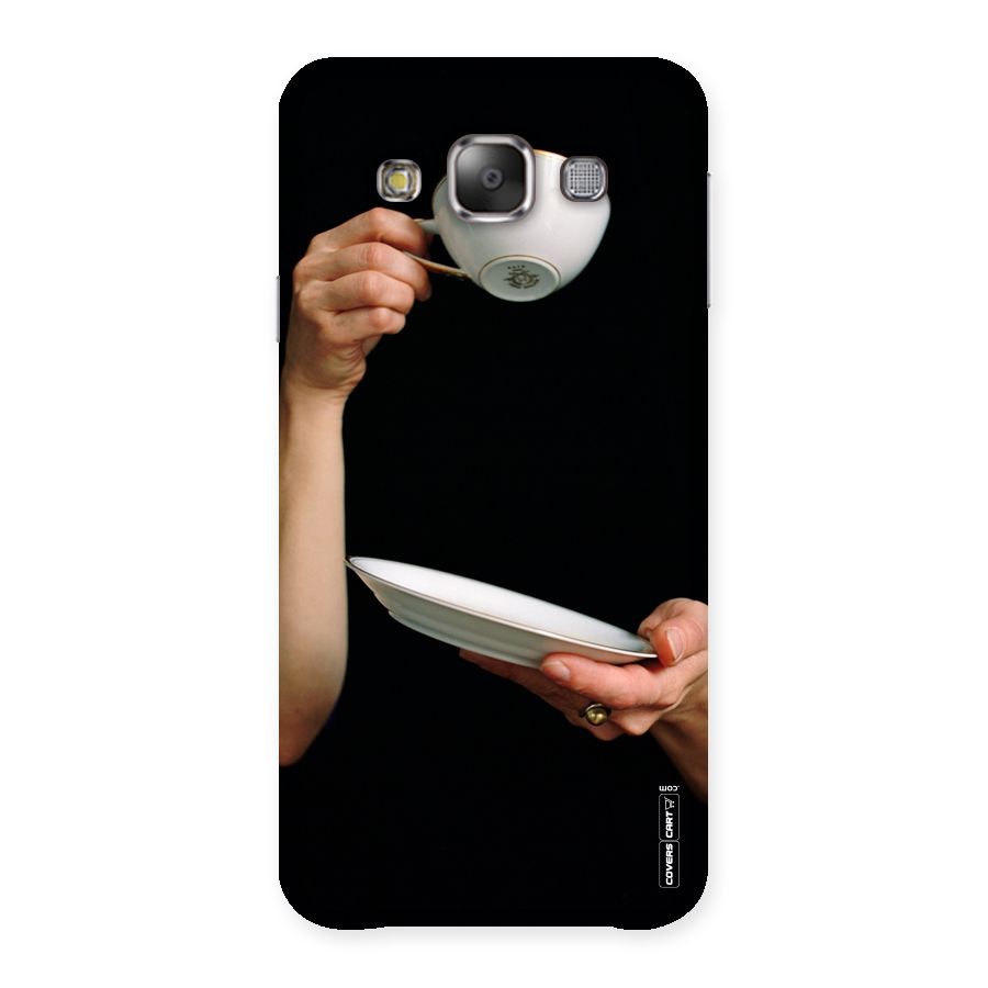 Classic Tea Cup Back Case for Galaxy E7