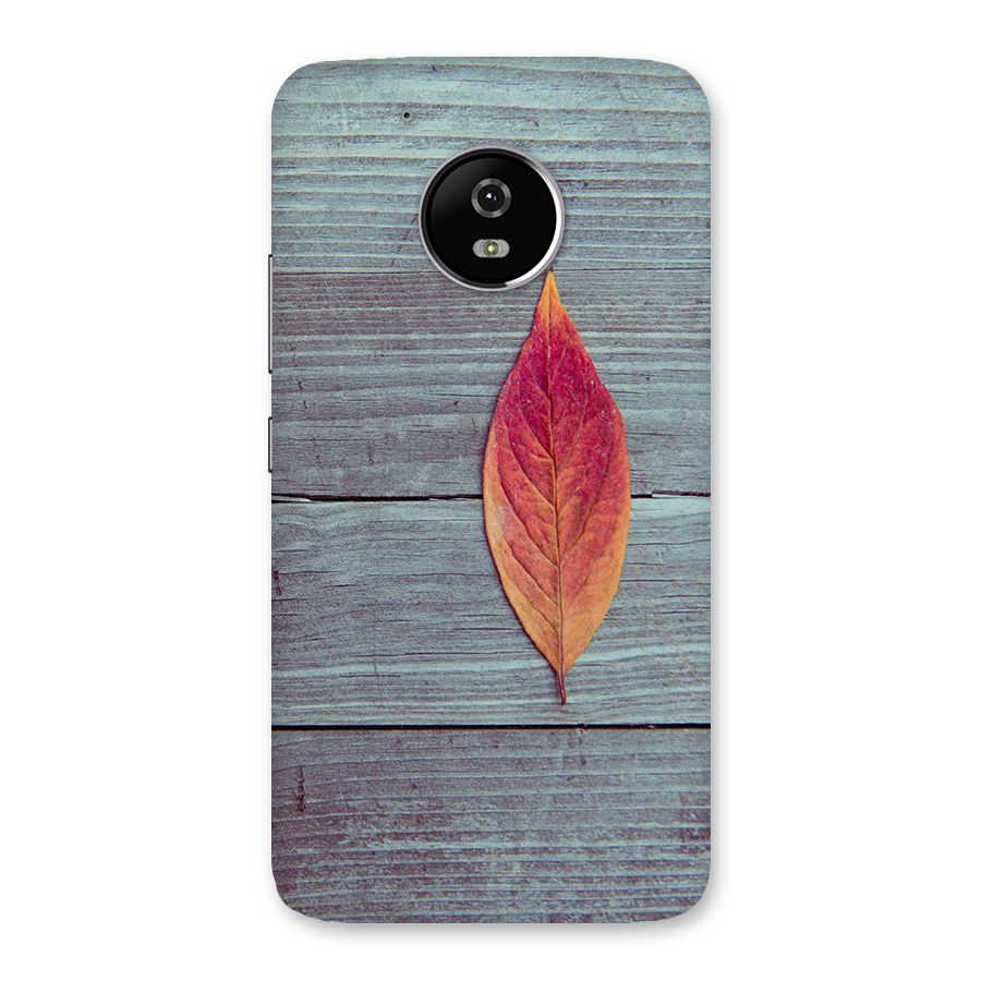 Classic Wood Leaf Back Case for Moto G5