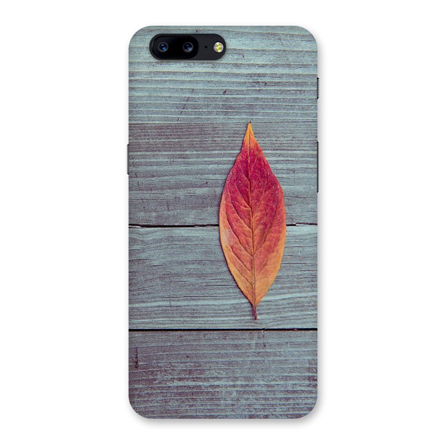 Classic Wood Leaf Back Case for OnePlus 5