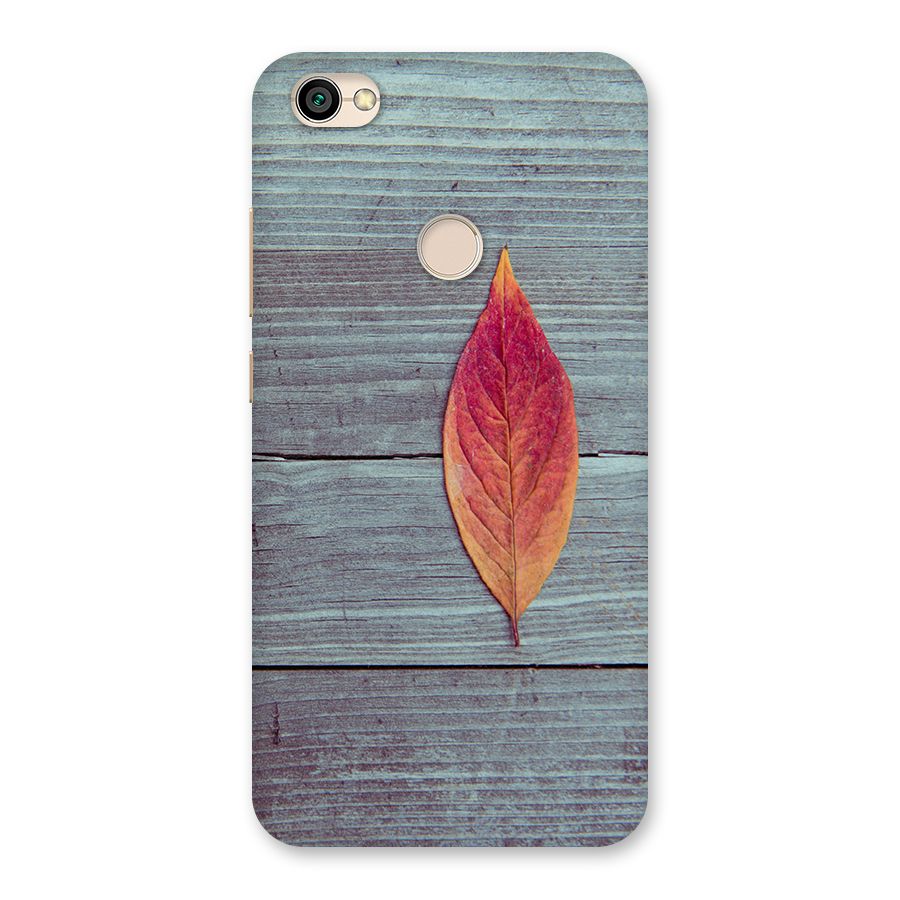 Classic Wood Leaf Back Case for Redmi Y1 2017