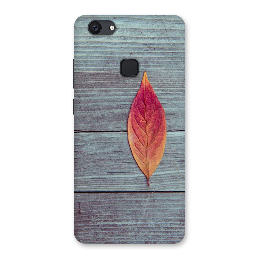 Classic Wood Leaf Back Case for Vivo V7 Plus