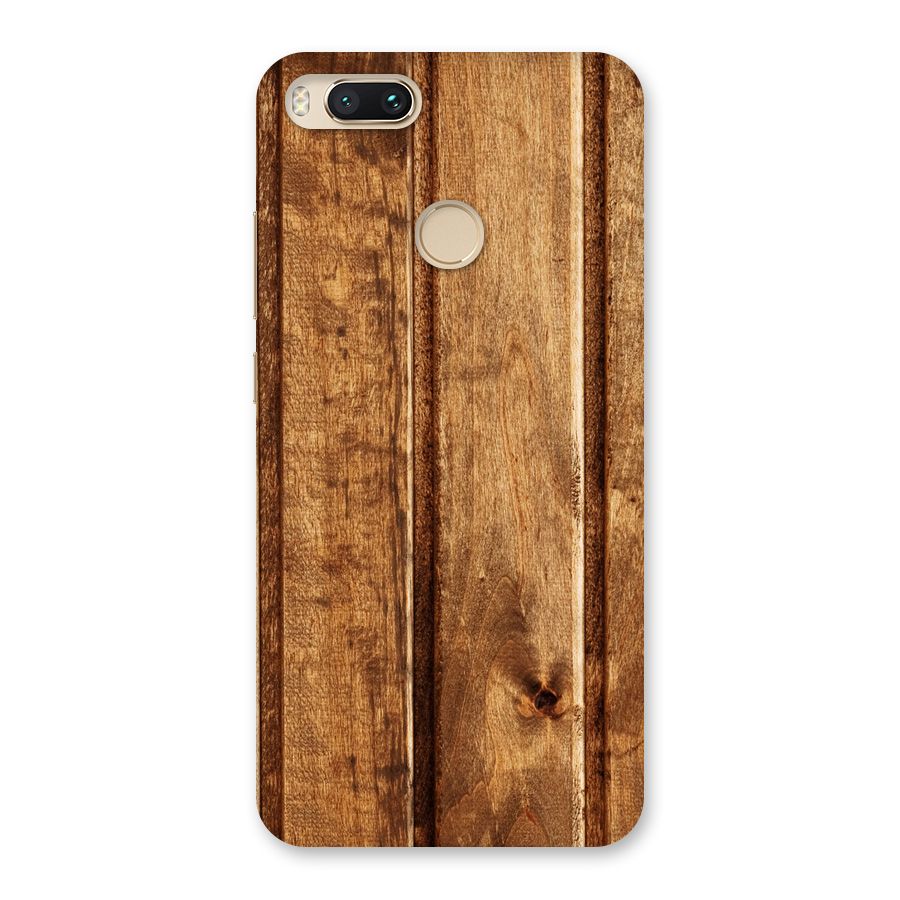 Classic Wood Print Back Case for Mi A1
