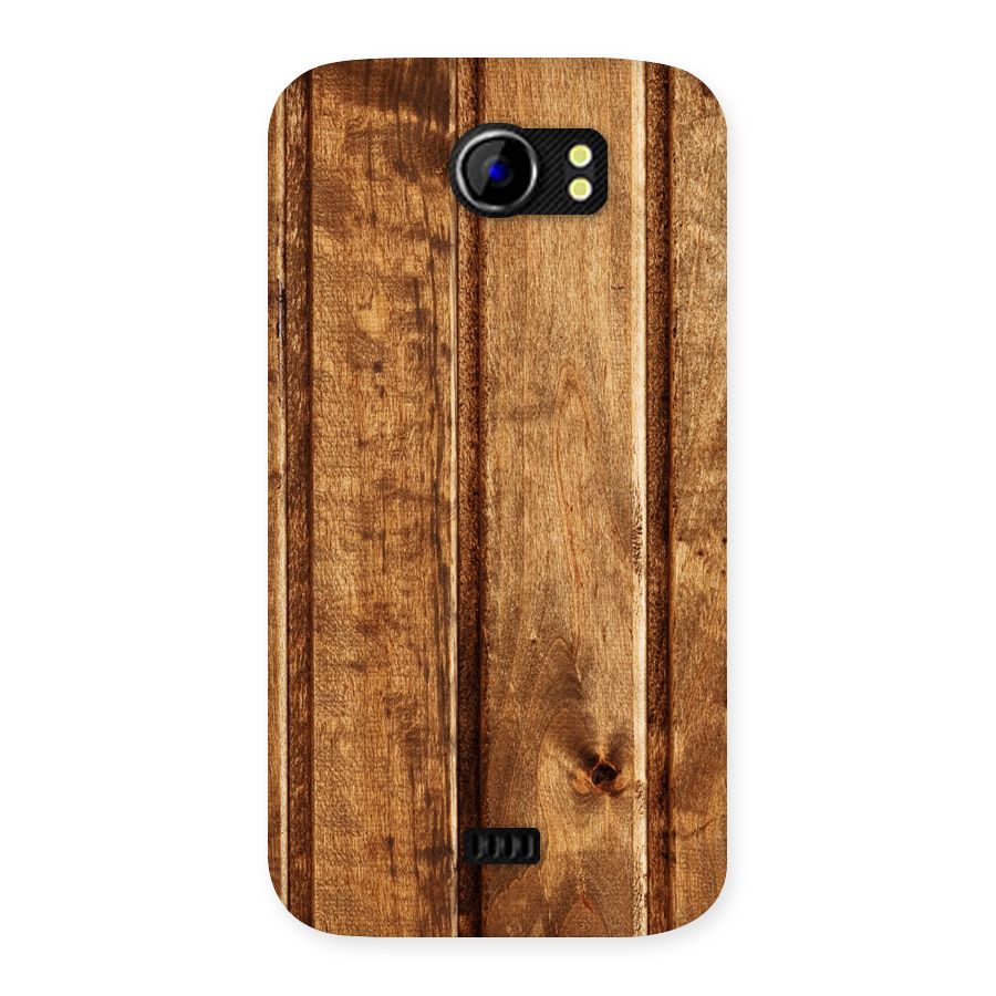 Classic Wood Print Back Case for Micromax Canvas 2 A110