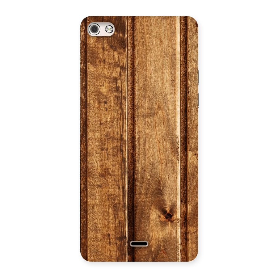 Classic Wood Print Back Case for Micromax Canvas Silver 5