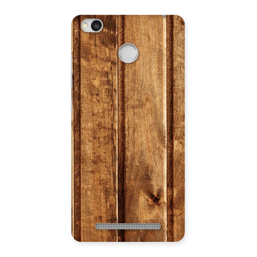 Classic Wood Print Back Case for Redmi 3S Prime