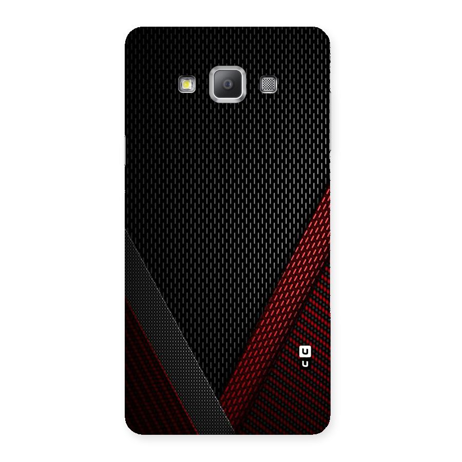 Classy Black Red Design Back Case for Galaxy A7