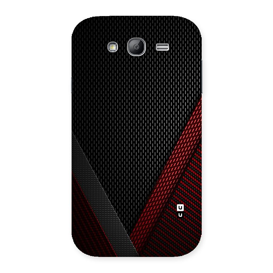 Classy Black Red Design Back Case for Galaxy Grand