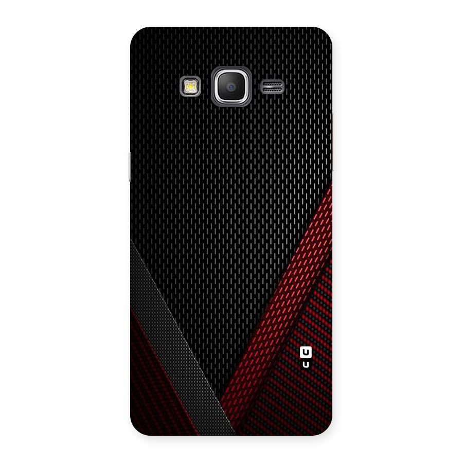 Classy Black Red Design Back Case for Galaxy Grand Prime