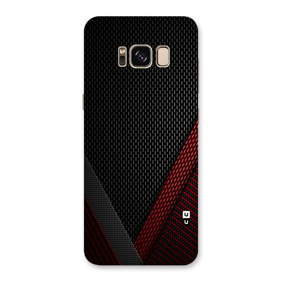 Classy Black Red Design Back Case for Galaxy S8