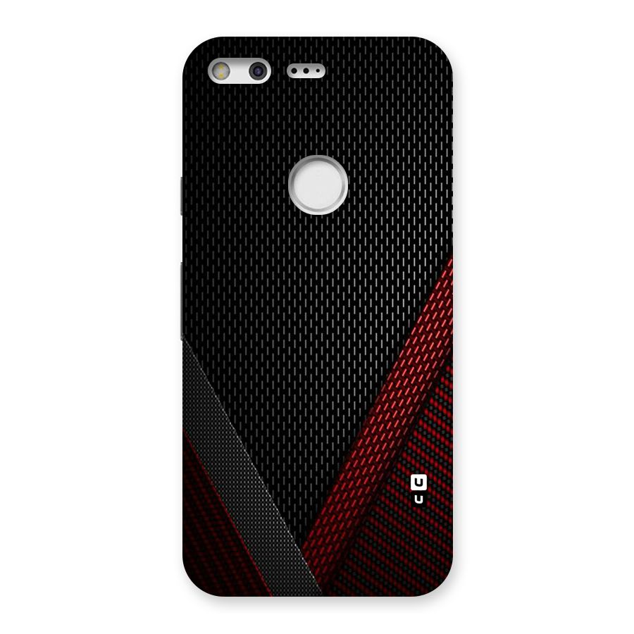 Classy Black Red Design Back Case for Google Pixel