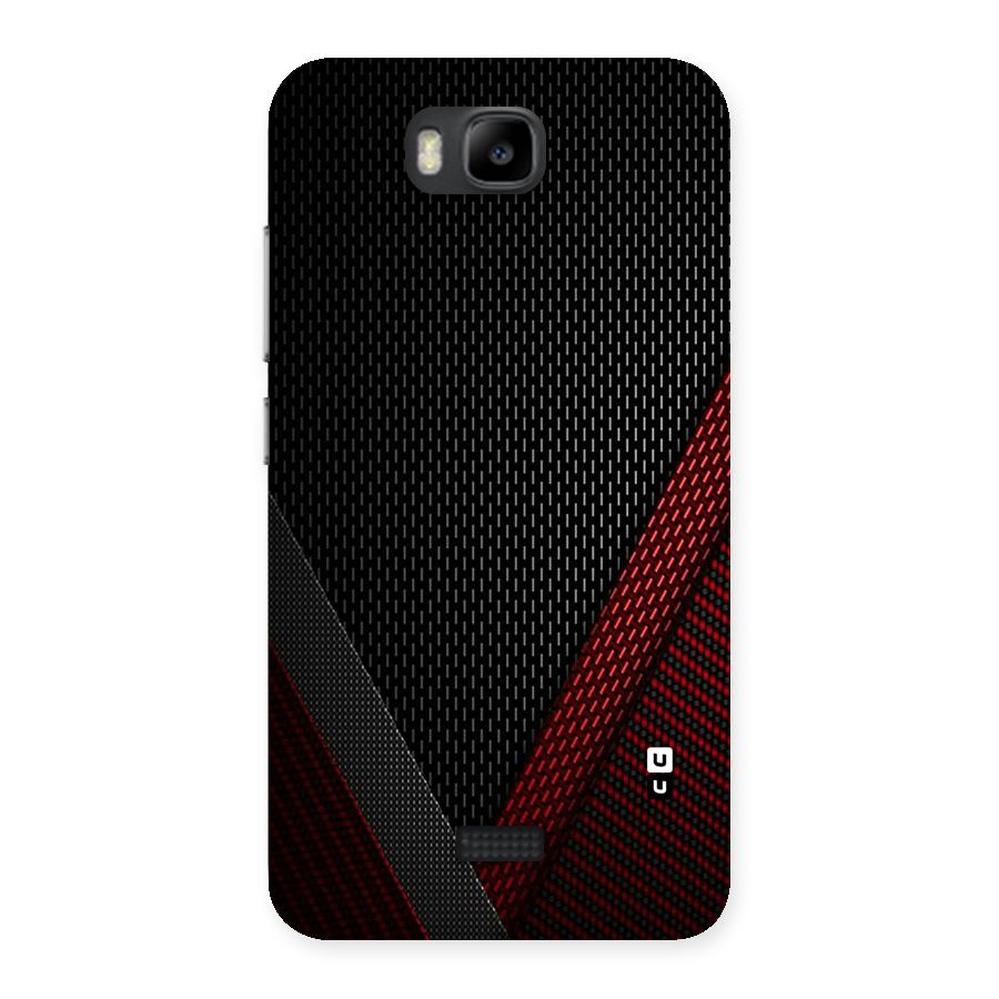 Classy Black Red Design Back Case for Honor Bee