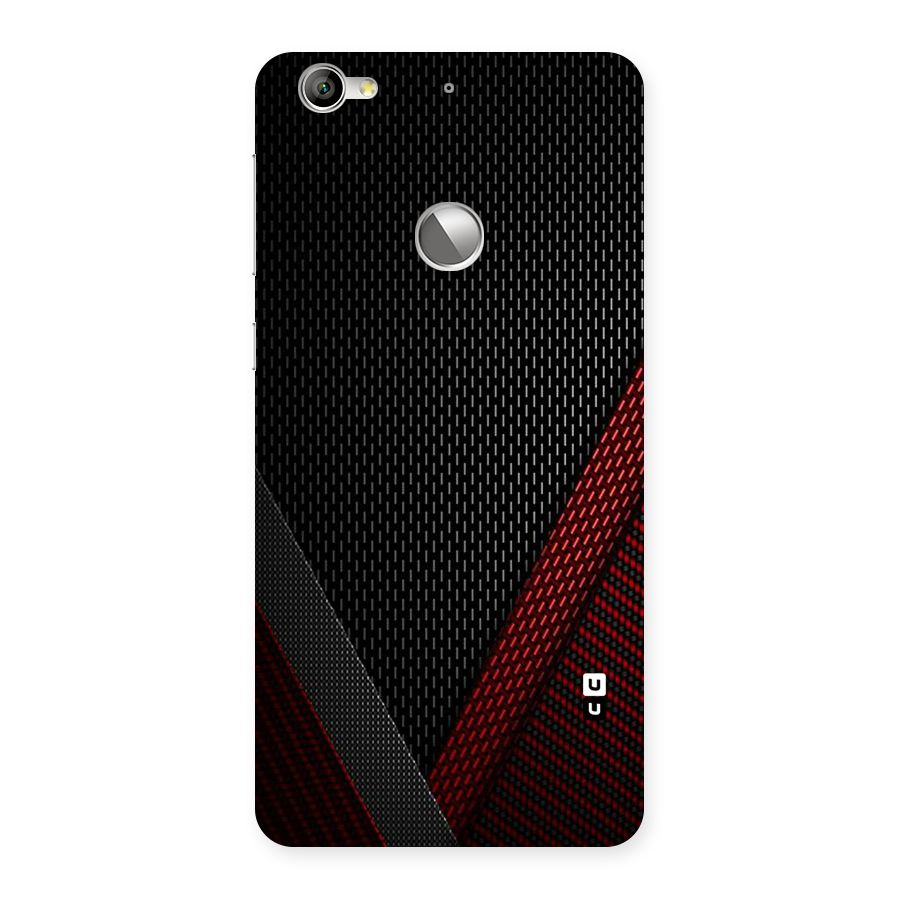 Classy Black Red Design Back Case for LeTV Le 1s