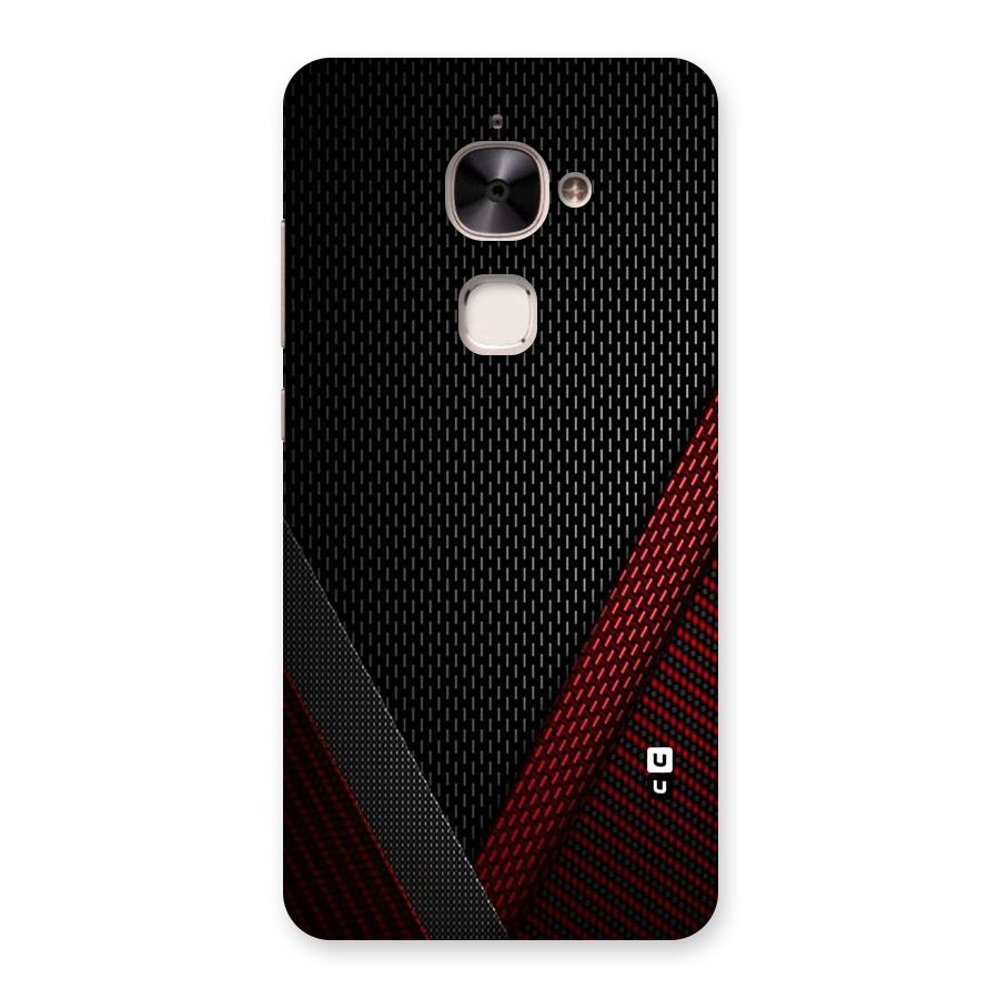 Classy Black Red Design Back Case for Le 2