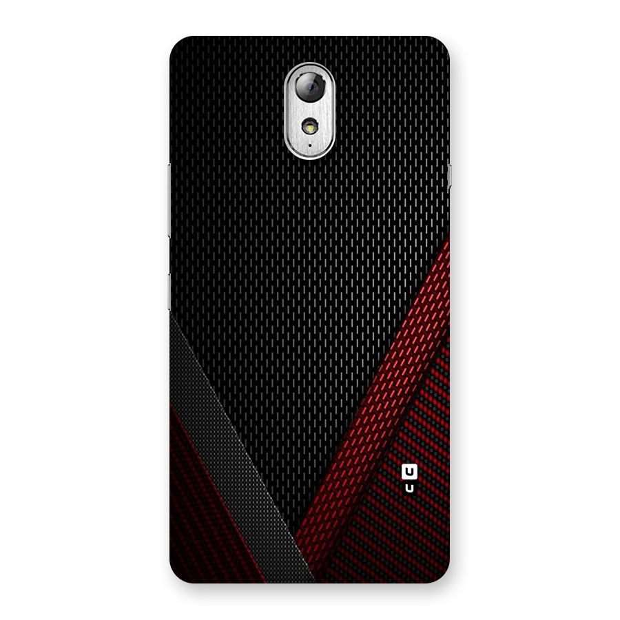 Classy Black Red Design Back Case for Lenovo Vibe P1M
