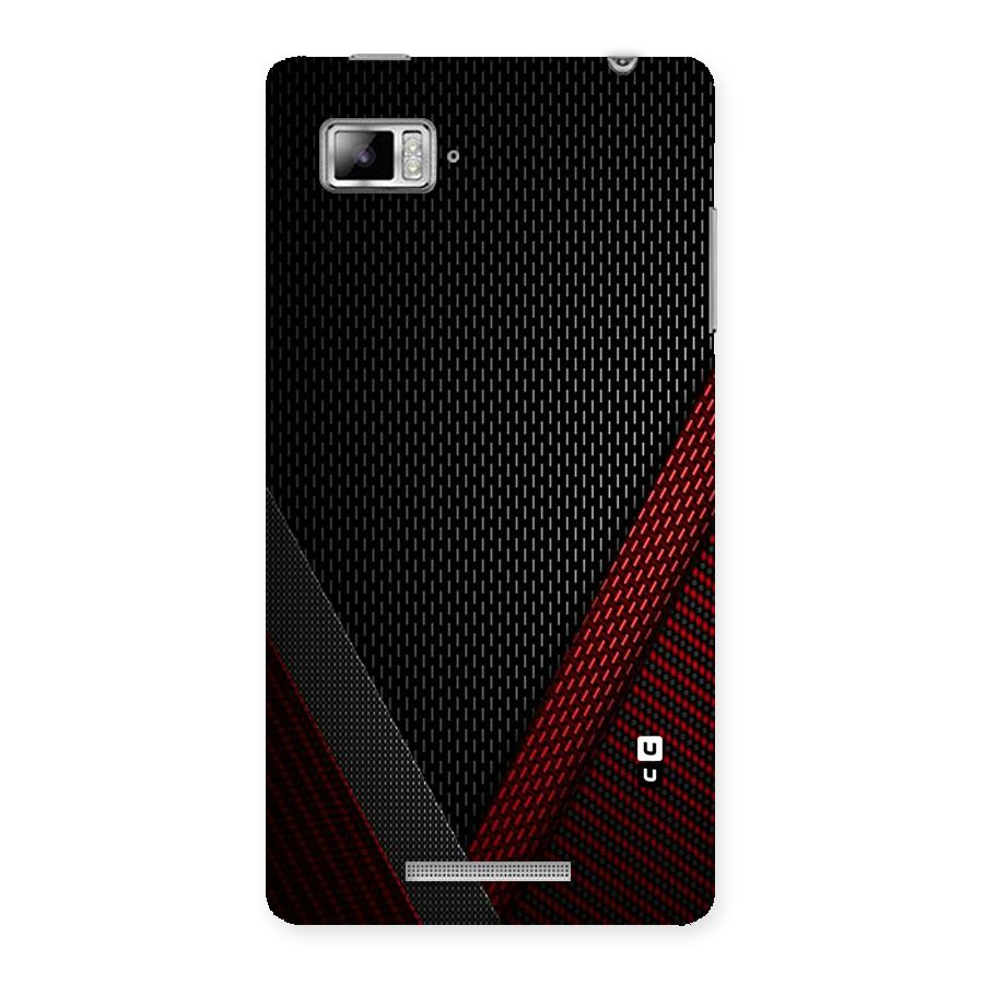 Classy Black Red Design Back Case for Lenovo Vibe Z K910