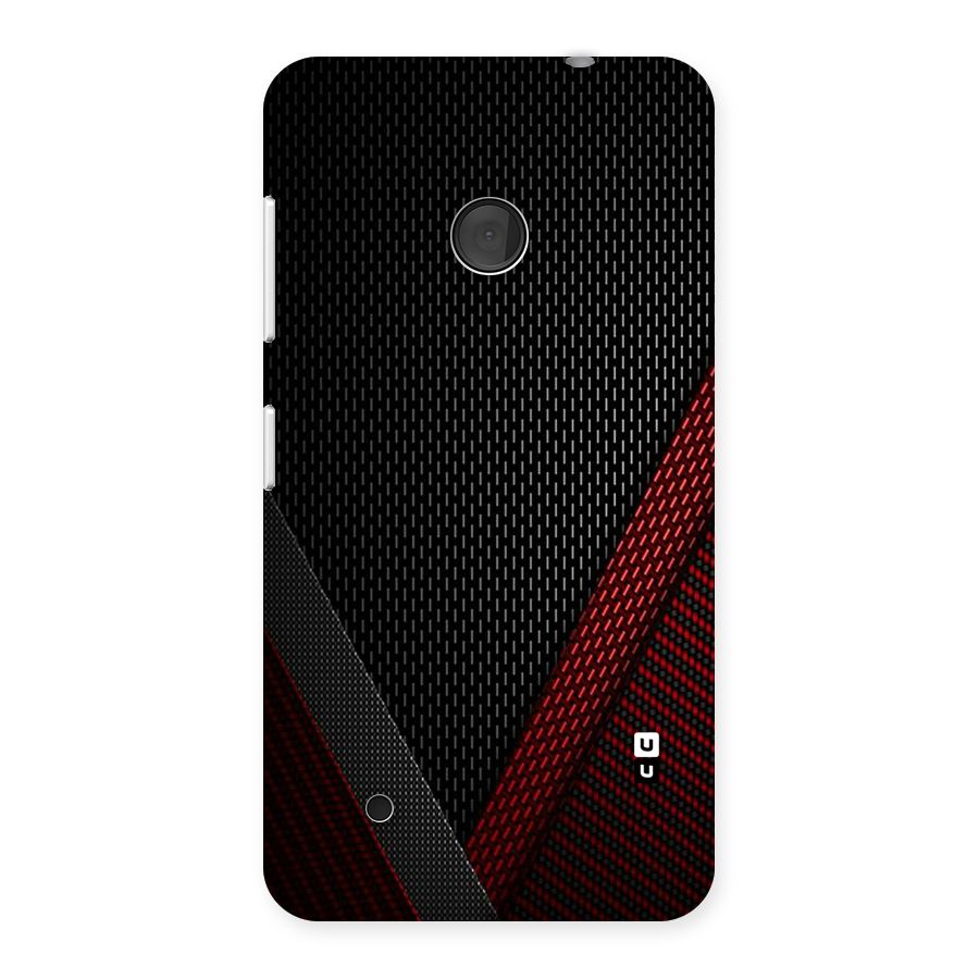 Classy Black Red Design Back Case for Lumia 530