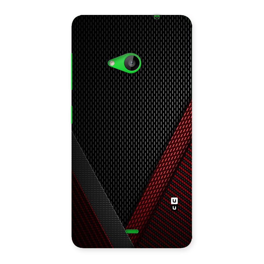 Classy Black Red Design Back Case for Lumia 535