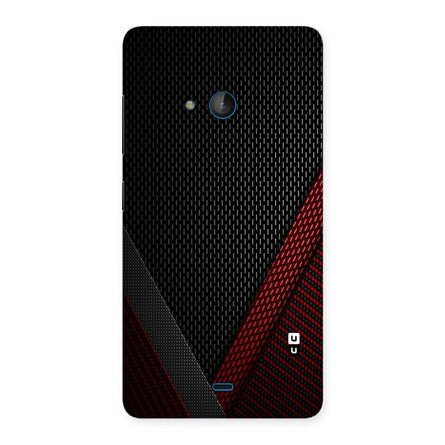 Classy Black Red Design Back Case for Lumia 540