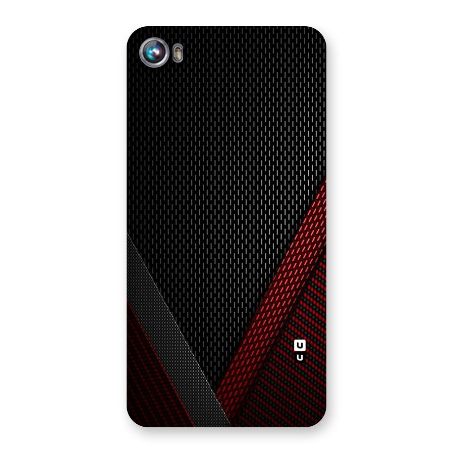 Classy Black Red Design Back Case for Micromax Canvas Fire 4 A107