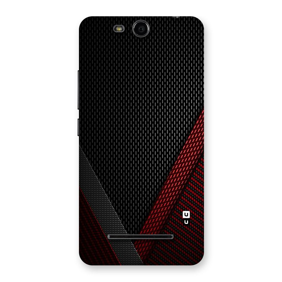 Classy Black Red Design Back Case for Micromax Canvas Juice 3 Q392