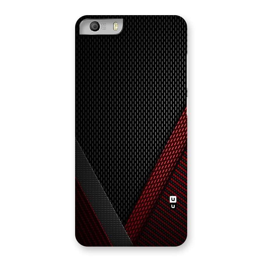 Classy Black Red Design Back Case for Micromax Canvas Knight 2