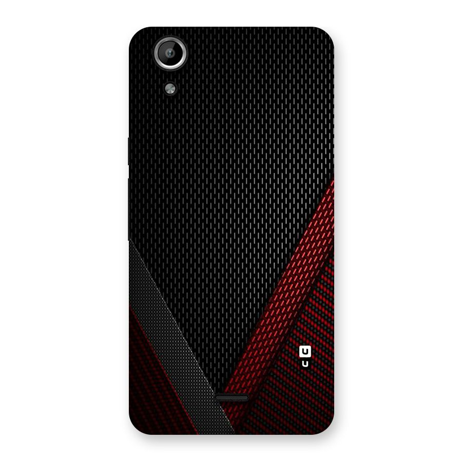 Classy Black Red Design Back Case for Micromax Canvas Selfie Lens Q345