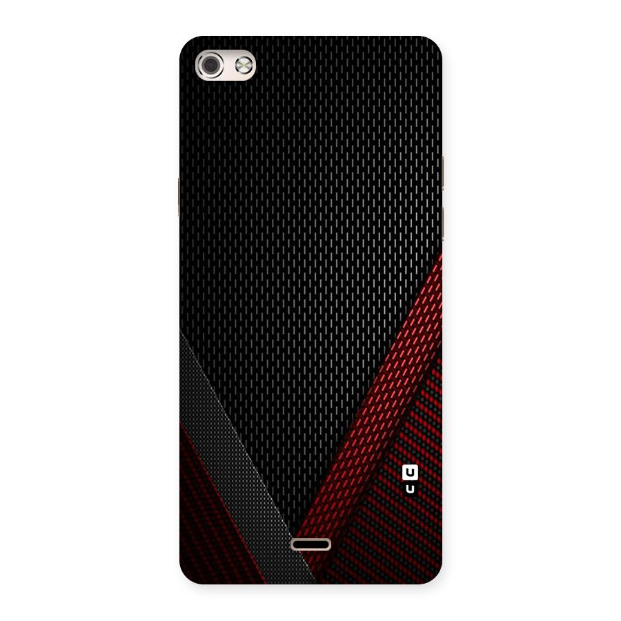 Classy Black Red Design Back Case for Micromax Canvas Silver 5