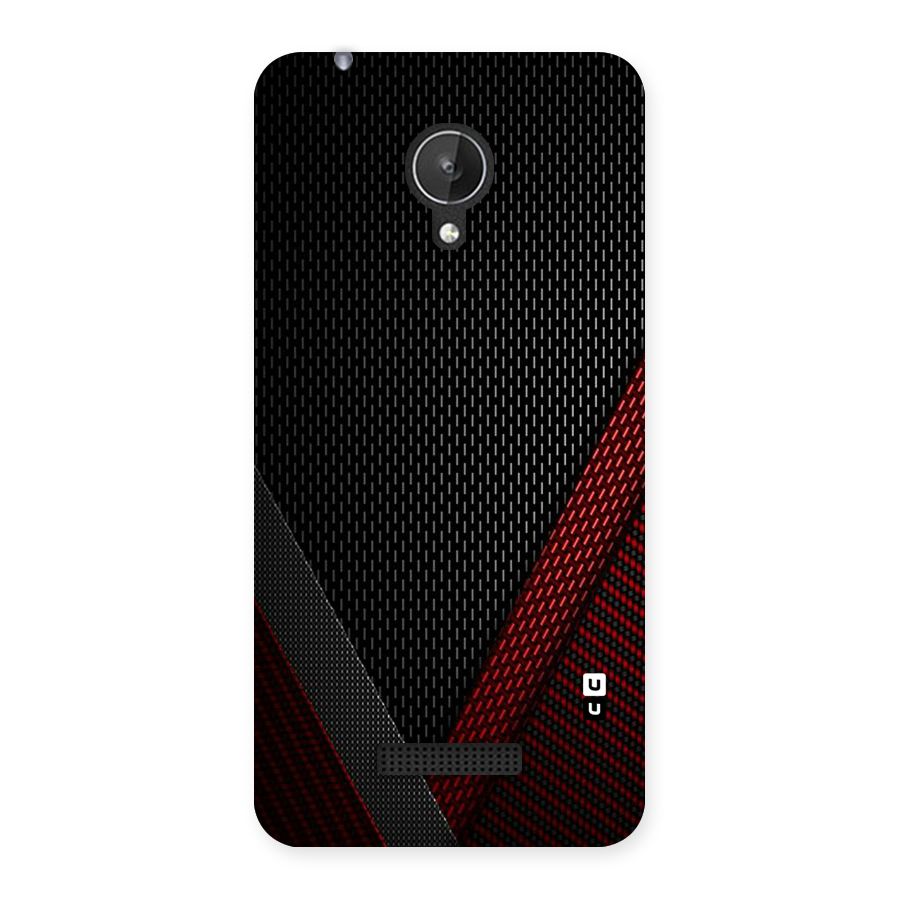 Classy Black Red Design Back Case for Micromax Canvas Spark Q380