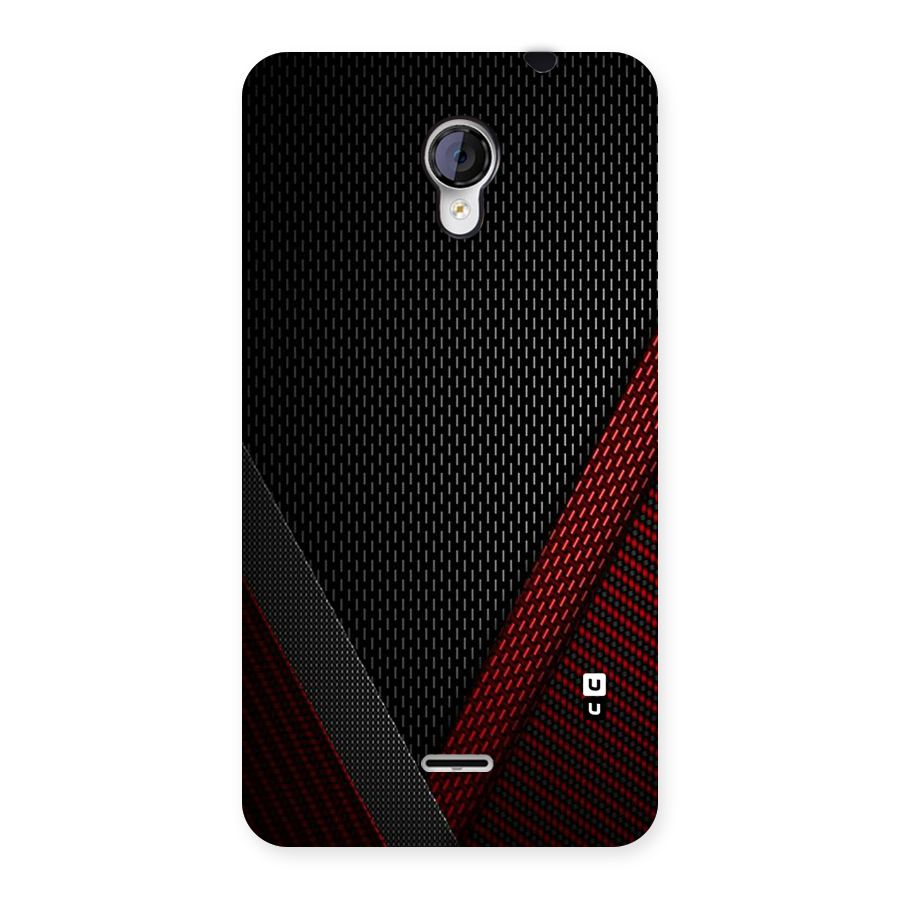Classy Black Red Design Back Case for Micromax Unite 2 A106