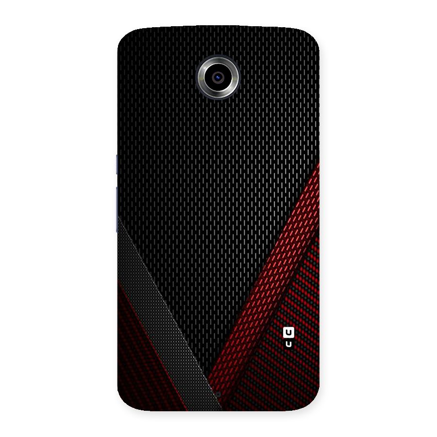 Classy Black Red Design Back Case for Nexsus 6