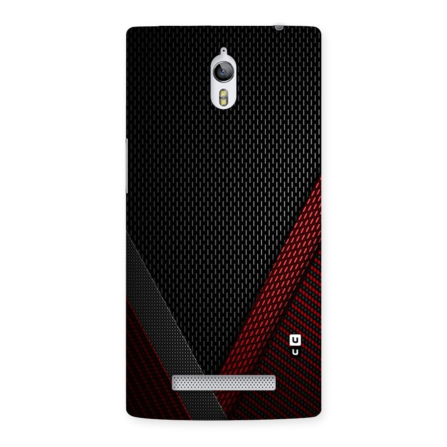 Classy Black Red Design Back Case for Oppo Find 7