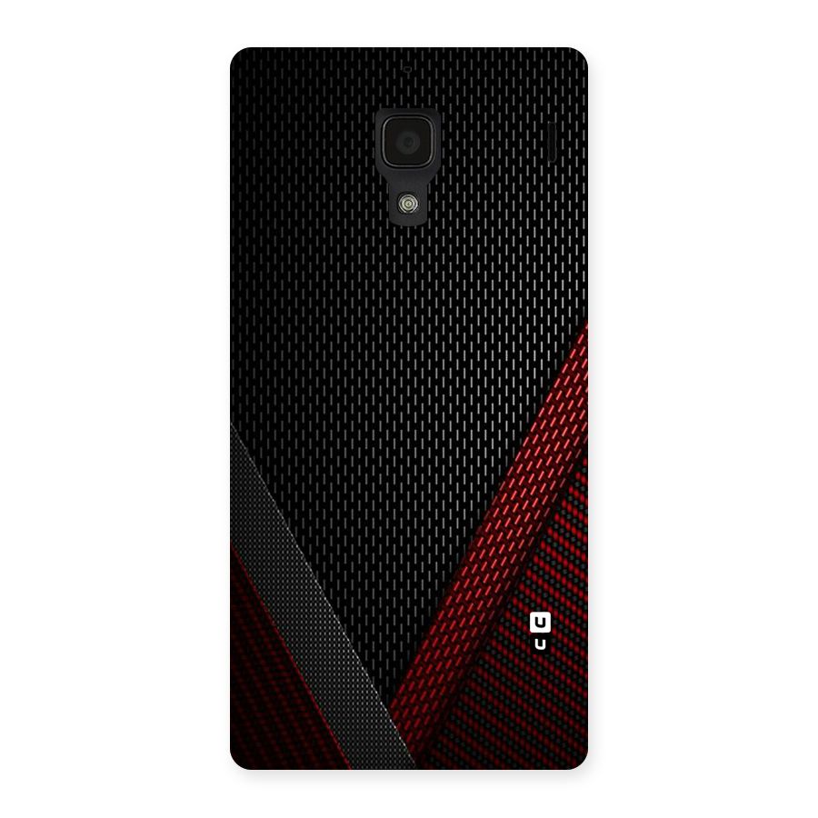 Classy Black Red Design Back Case for Redmi 1S