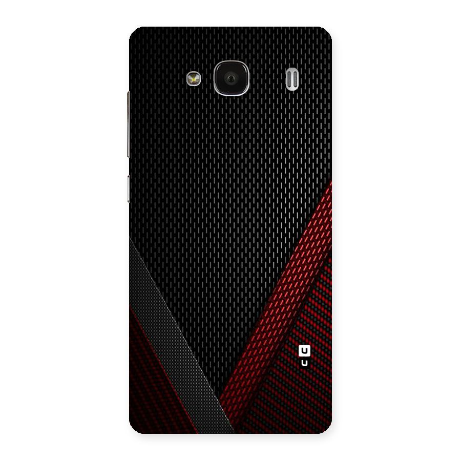 Classy Black Red Design Back Case for Redmi 2s